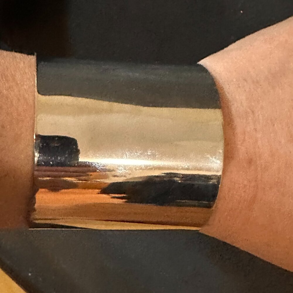 Wide Silver Cuff Bracelet NWT Statement Chic